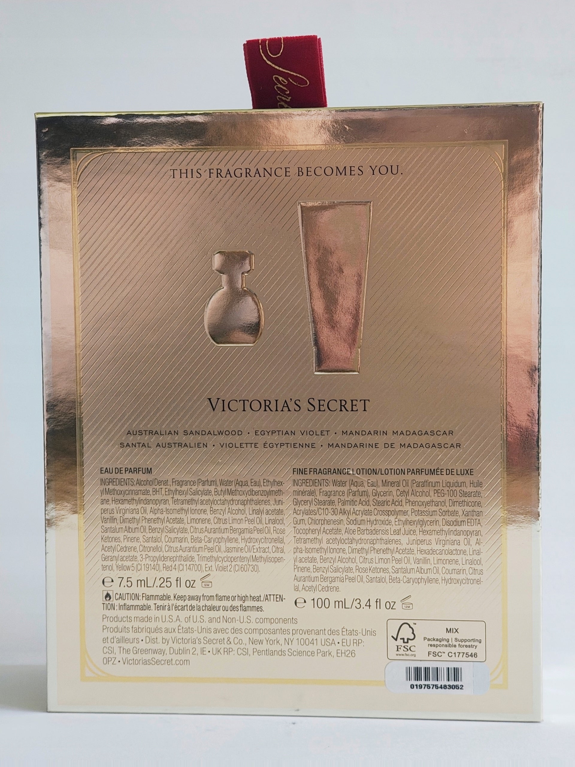 Victoria’s Secret Bare – Perfume + Body Lotion Setvvvv Packaging status original