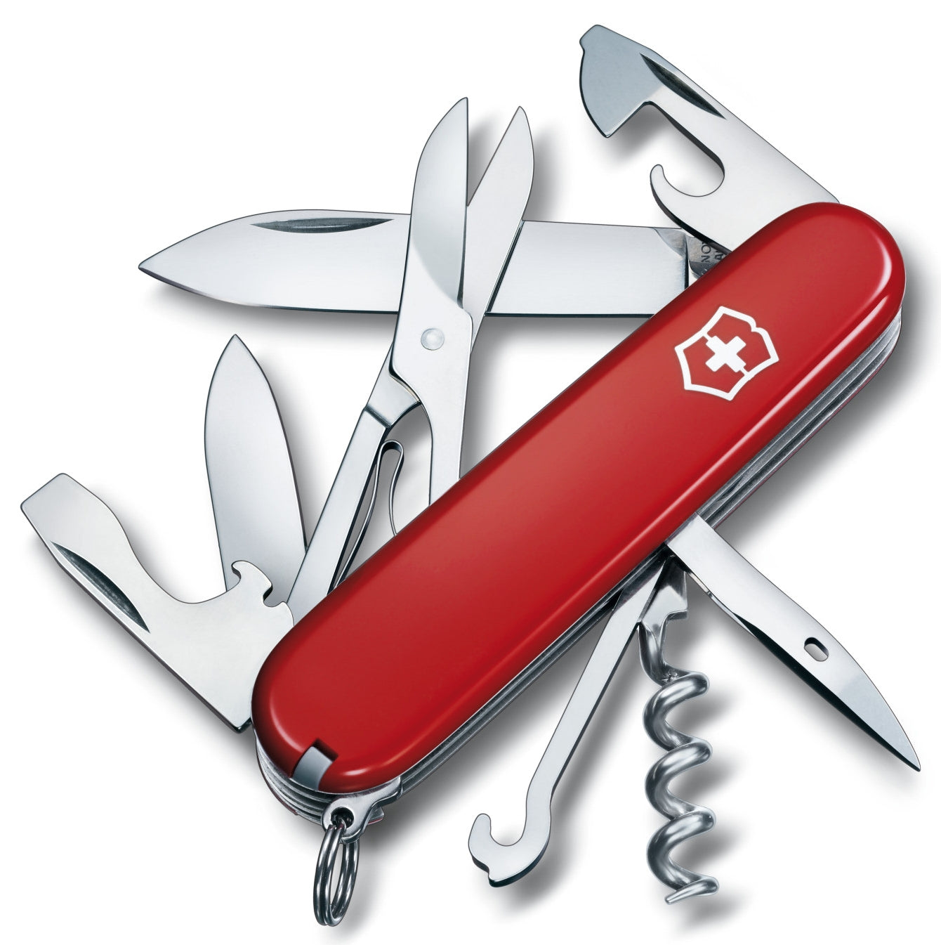 Victorinox 1.3703, Climber pocket knife, 91 mm, 14 functions, scissors, red