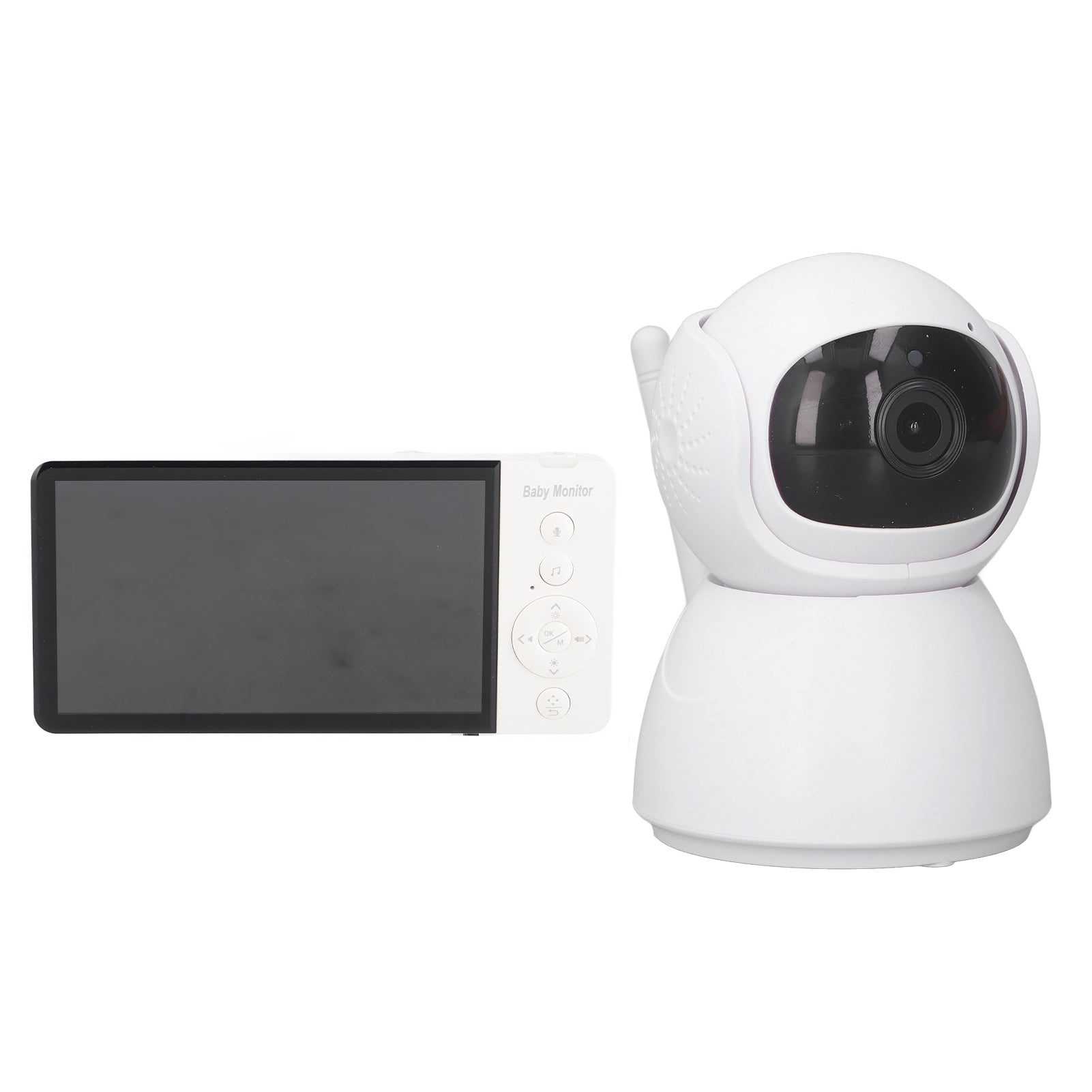 Video Baby Monitor 5.0 in LCD Screen 2,4 GHz White 2 -Way Vision F4 Model 1799RGTN