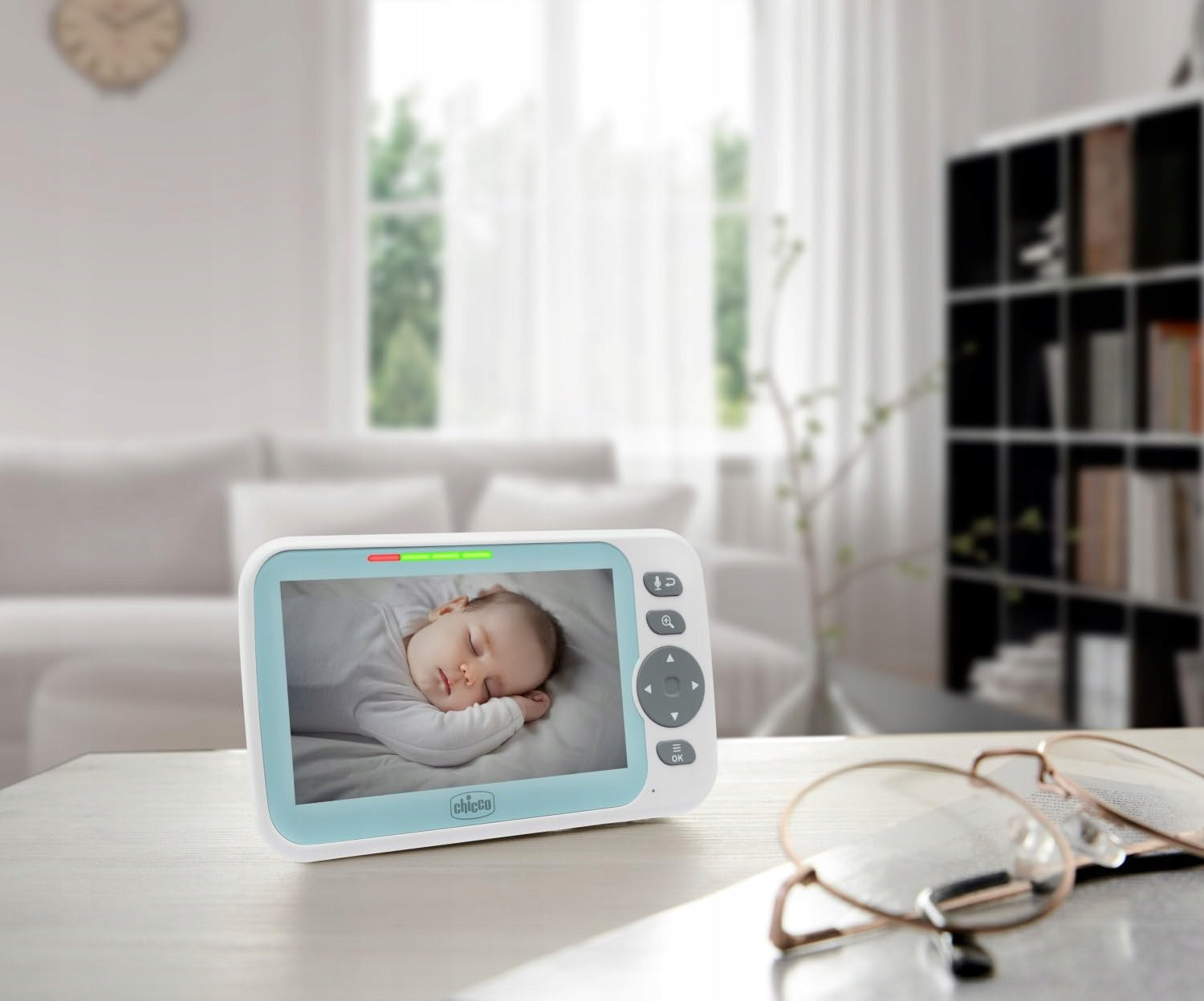 Video Babyphone Evolution: Camera with rotation, 5" screen, 220m range Packaging status original