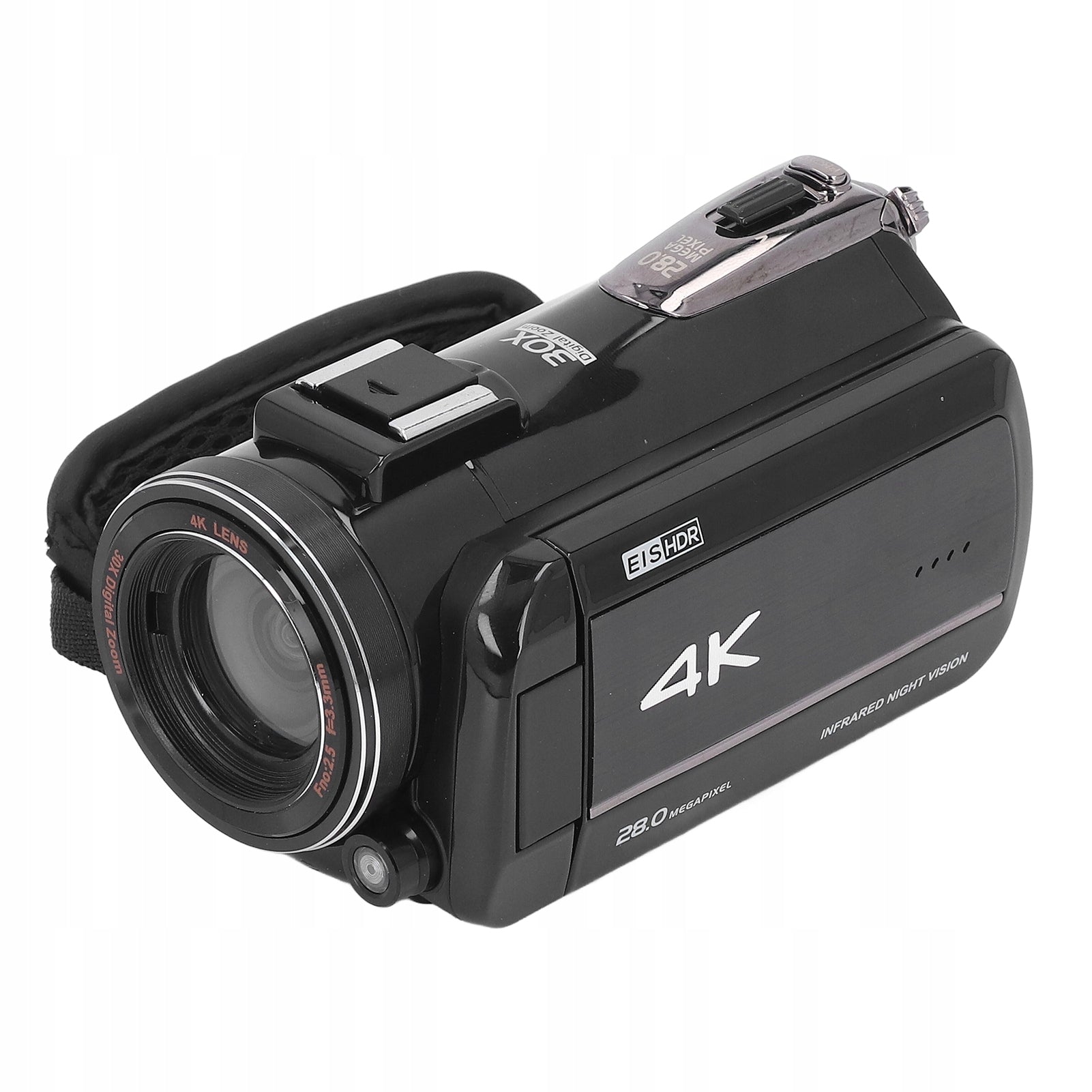 Video Camera, 4K Digital Camera 28MP 3,0 Inch IPS Screen For Photogr