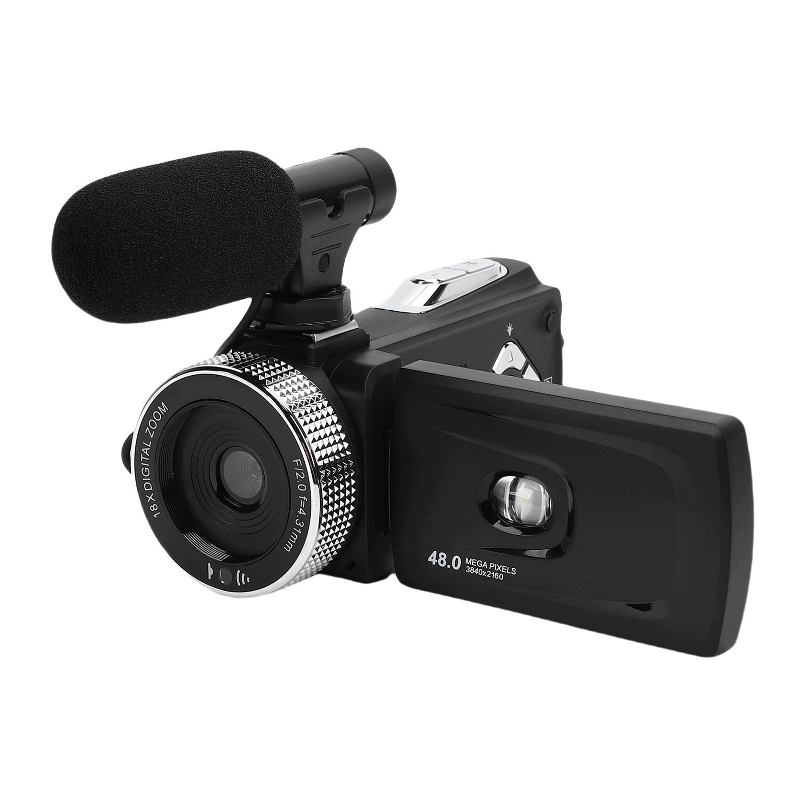 Video Camera 4K HD Camera 48MP F2.0 High Aperture Lens 13 Resolution 1 Mpx
