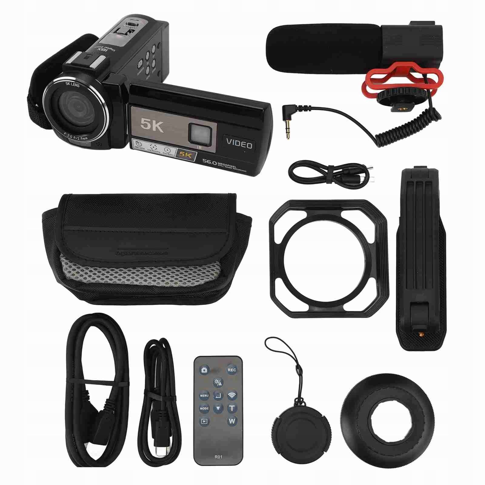 Video Camera 5K HD 56 MP Camera 3 Inch Touch Screen 18x 0E Model 8246GXLE