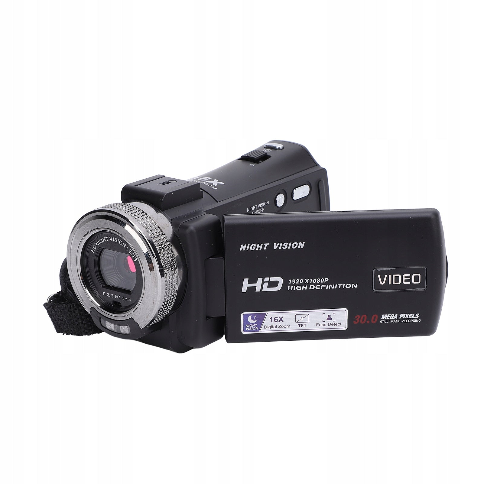 Video Camera Digital Camera Recorder Full HD 1080p KX Model 3758FHIK