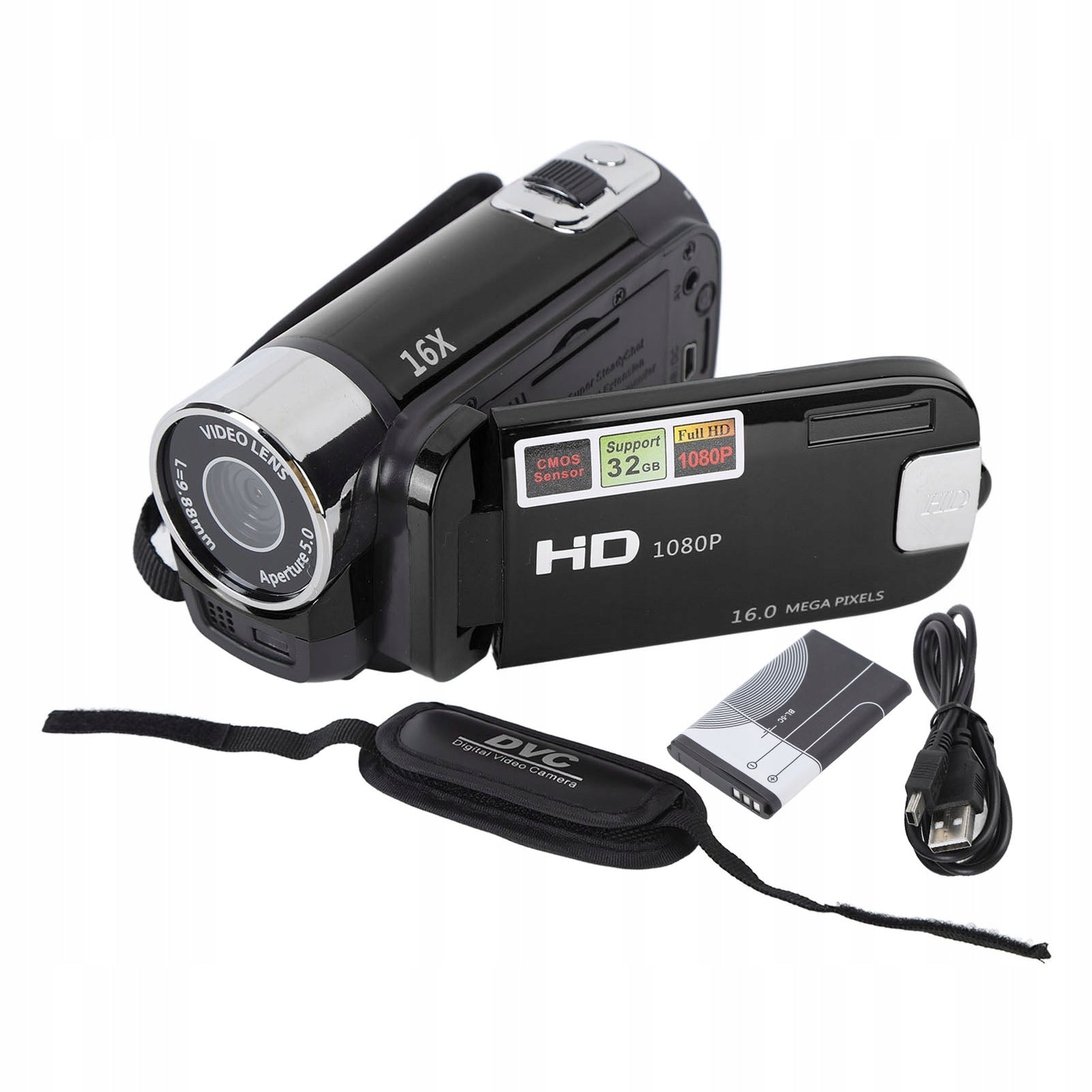 Video Camera, HD Gift Output Camera, 16x Digital Zoom, Rotation Brand no brand