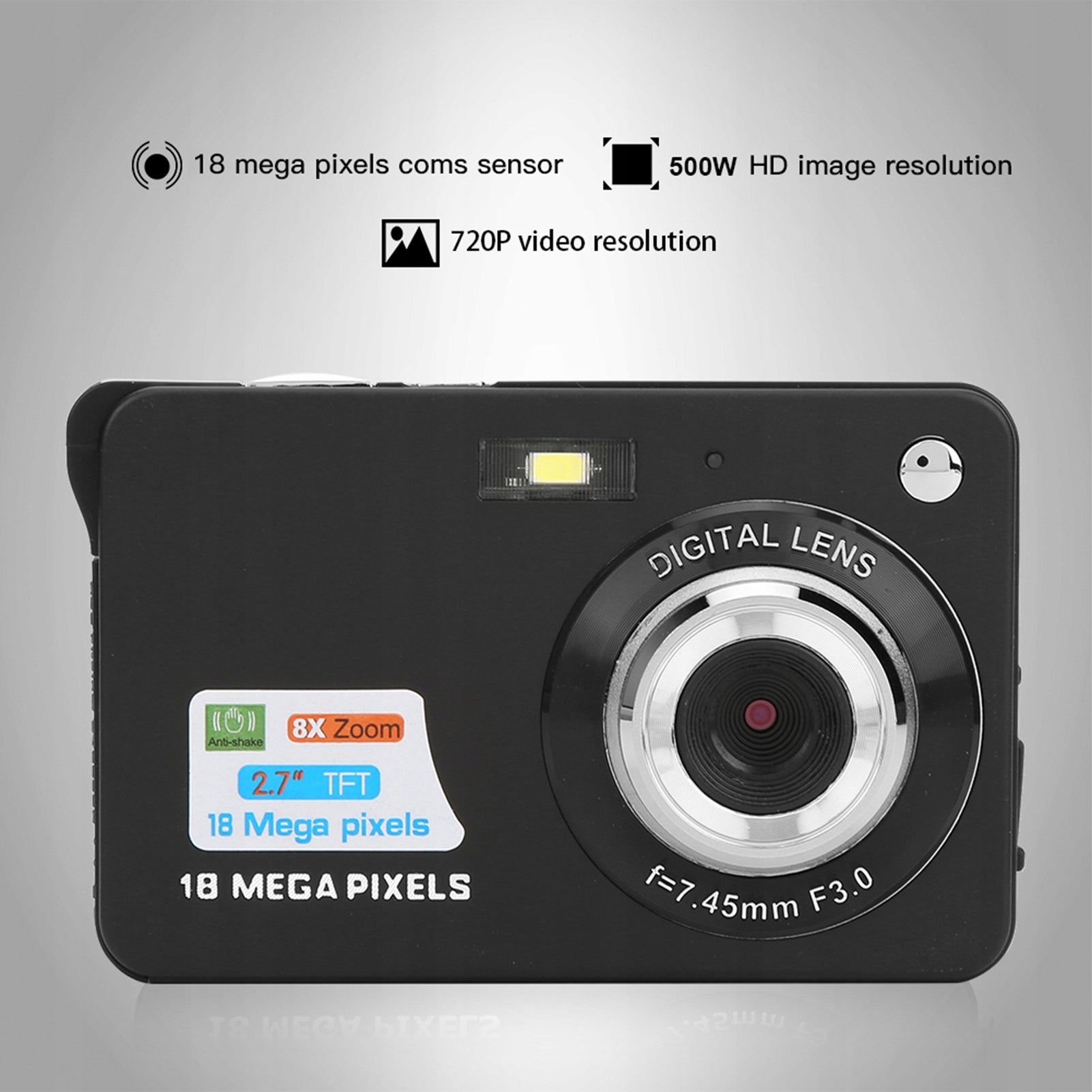 Video Camera, Vlogging Camera 5 Mp 2,7 Inch Tft L Display Brand no brand