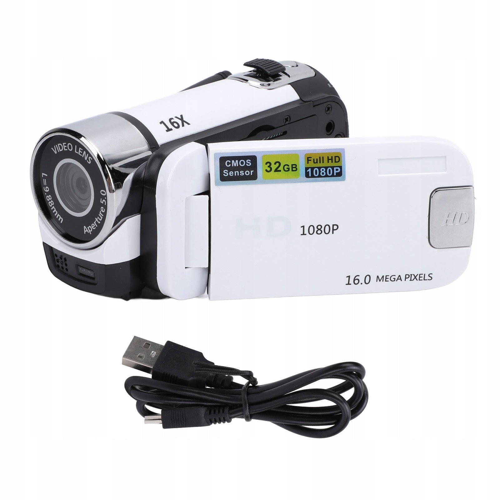 Video Camera With 2,4 Inch Color Screen World 16mp 1080p 16x OI Model 0490VKPR