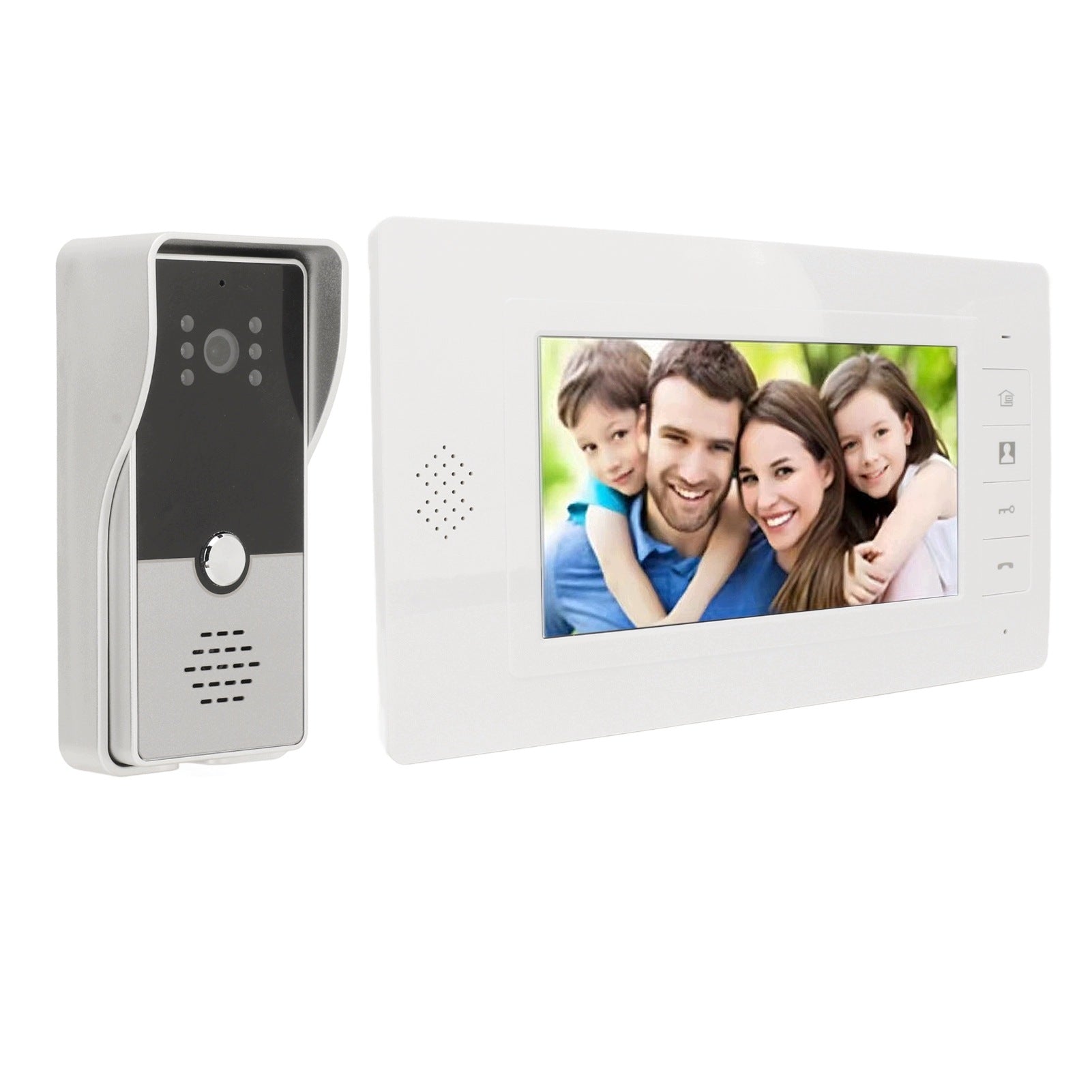Video Doorbell Camera with 7 Inch TFT Monitor Wired ZR Model 8141WBVC