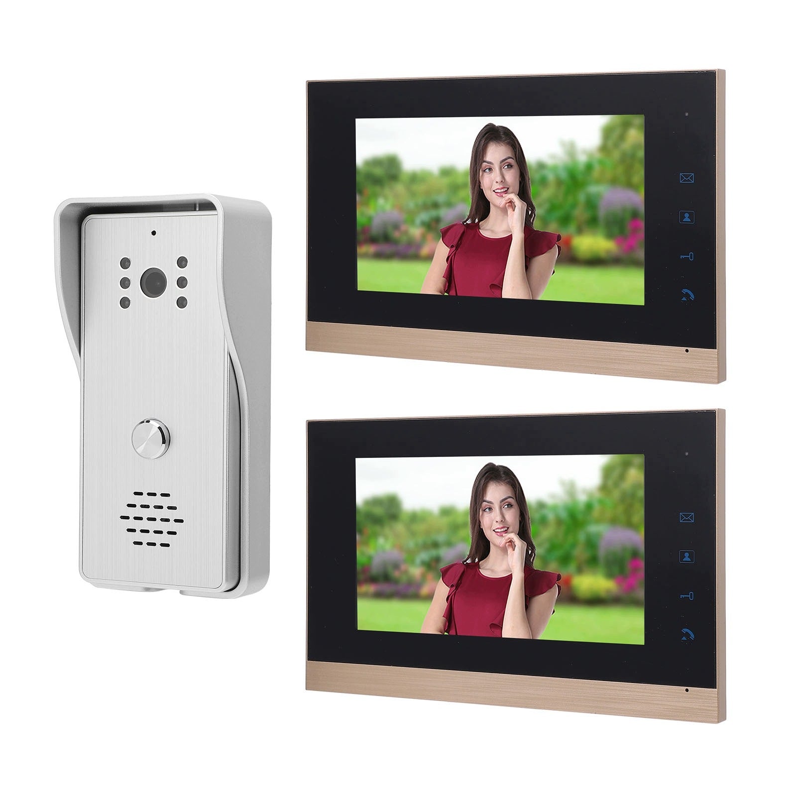 Video Doorbell System Wired HD CMOS Sensor Unlocking D7