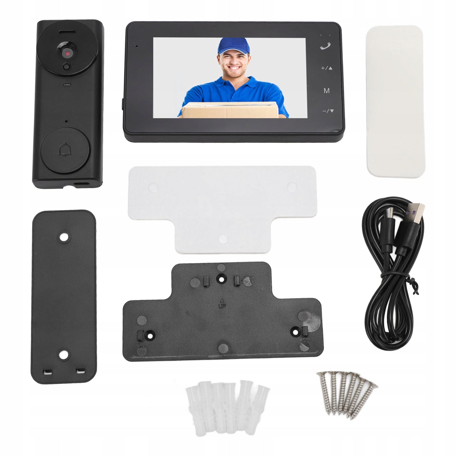 Video Intercom System Wi -Fi 8MP 1080p 170 Degree Angle 2 Way Talk 7K Brand no brand