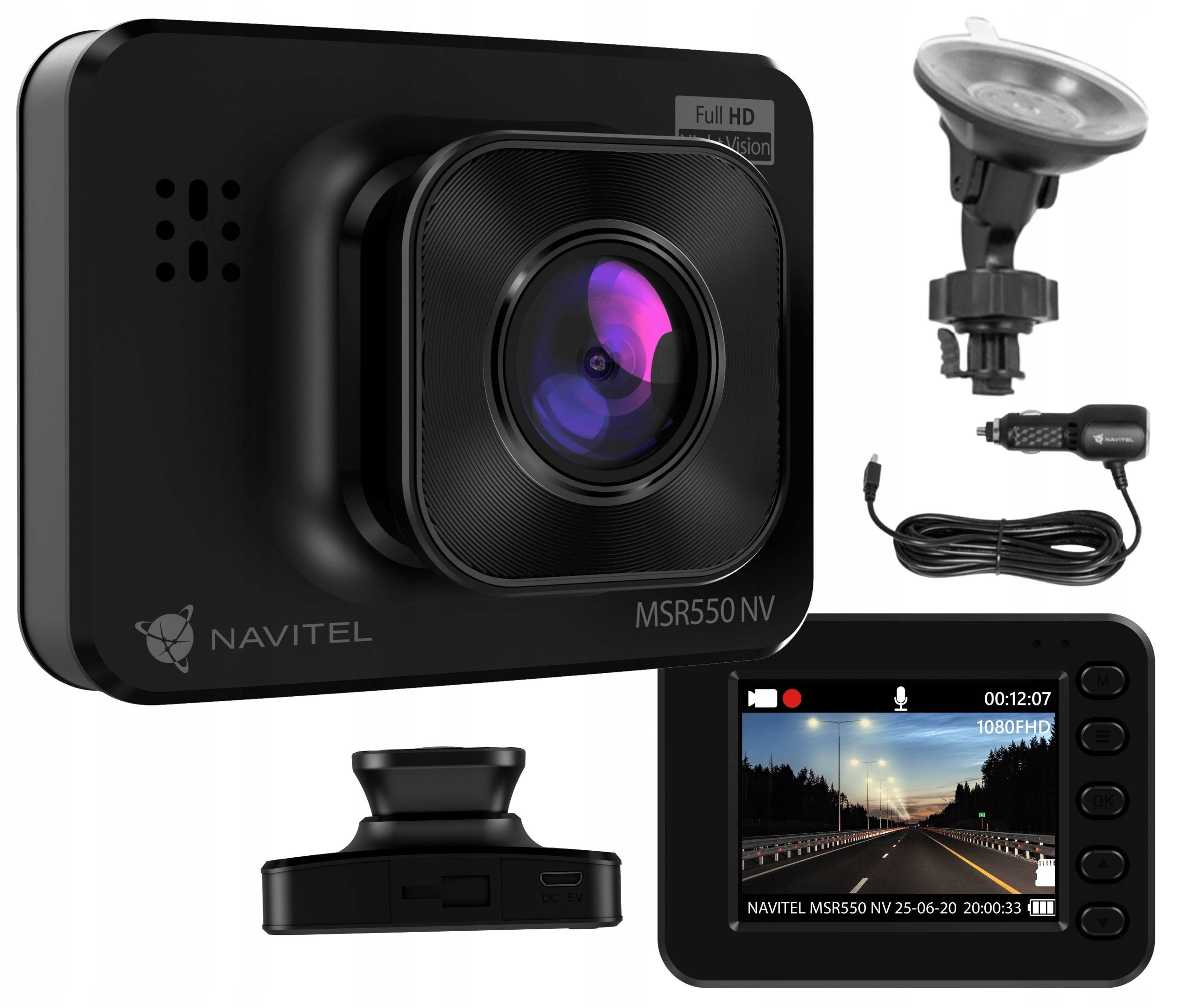 Video Recorder Navitel MSR550 NV 2" TFT Full HD G-sensor Motion Detector