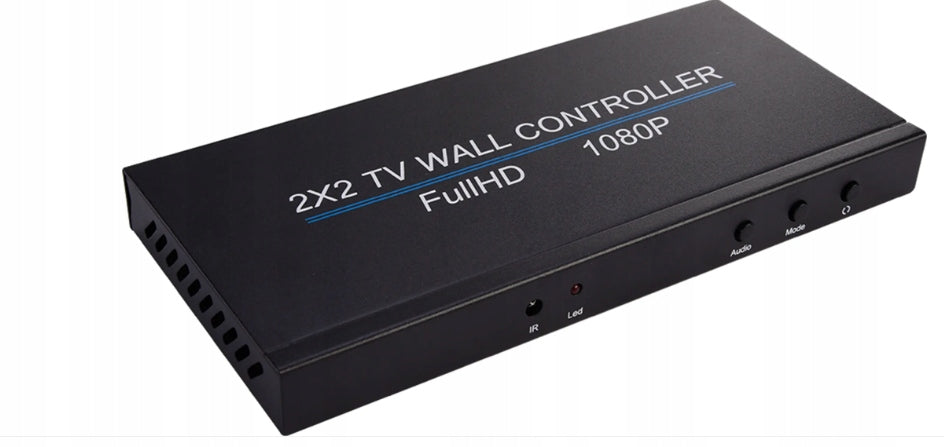 Video Wall Controller TV WALL 2x2 HDMI 4 Outputs Full HD 1080P Remote Control Packaging status original