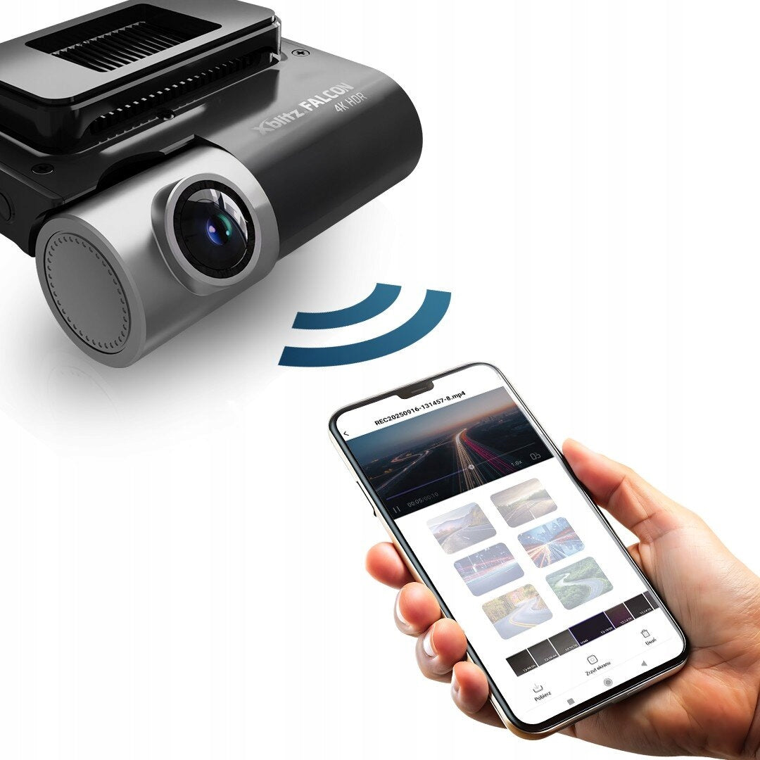 Video recorder XBLITZ Falcon WiFi 4K + Rear camera Model Falcon
