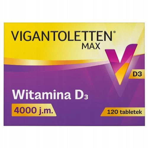 Vigantoletten Max 4000 IU, for bone and immunity, 120 tablets