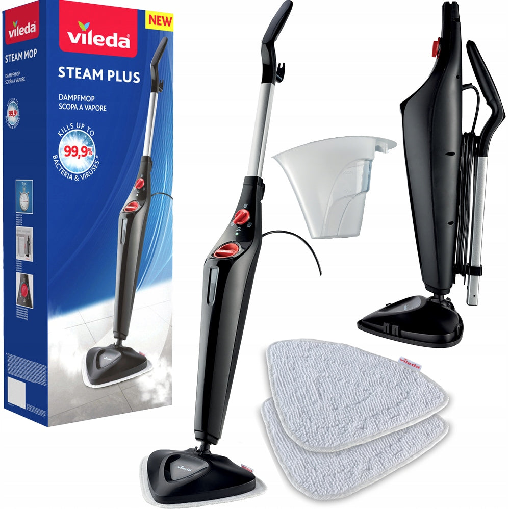 Vileda Steam Plus electric steam mop works without detergents