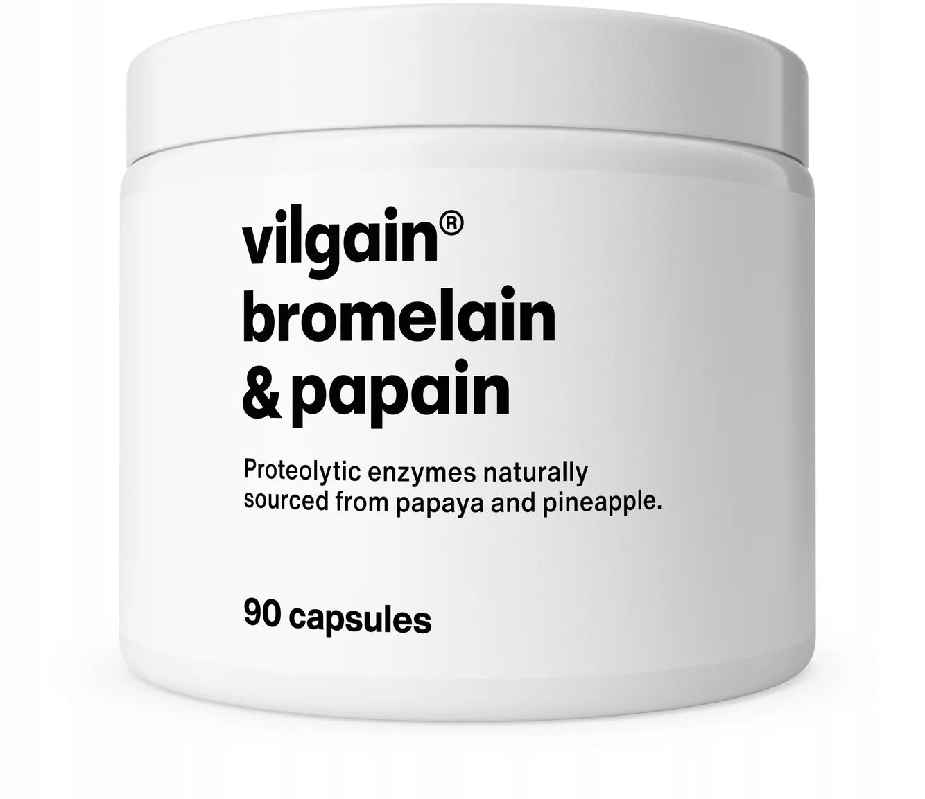 Vilgain Bromelain and Papain protein digestion support 90 capsules