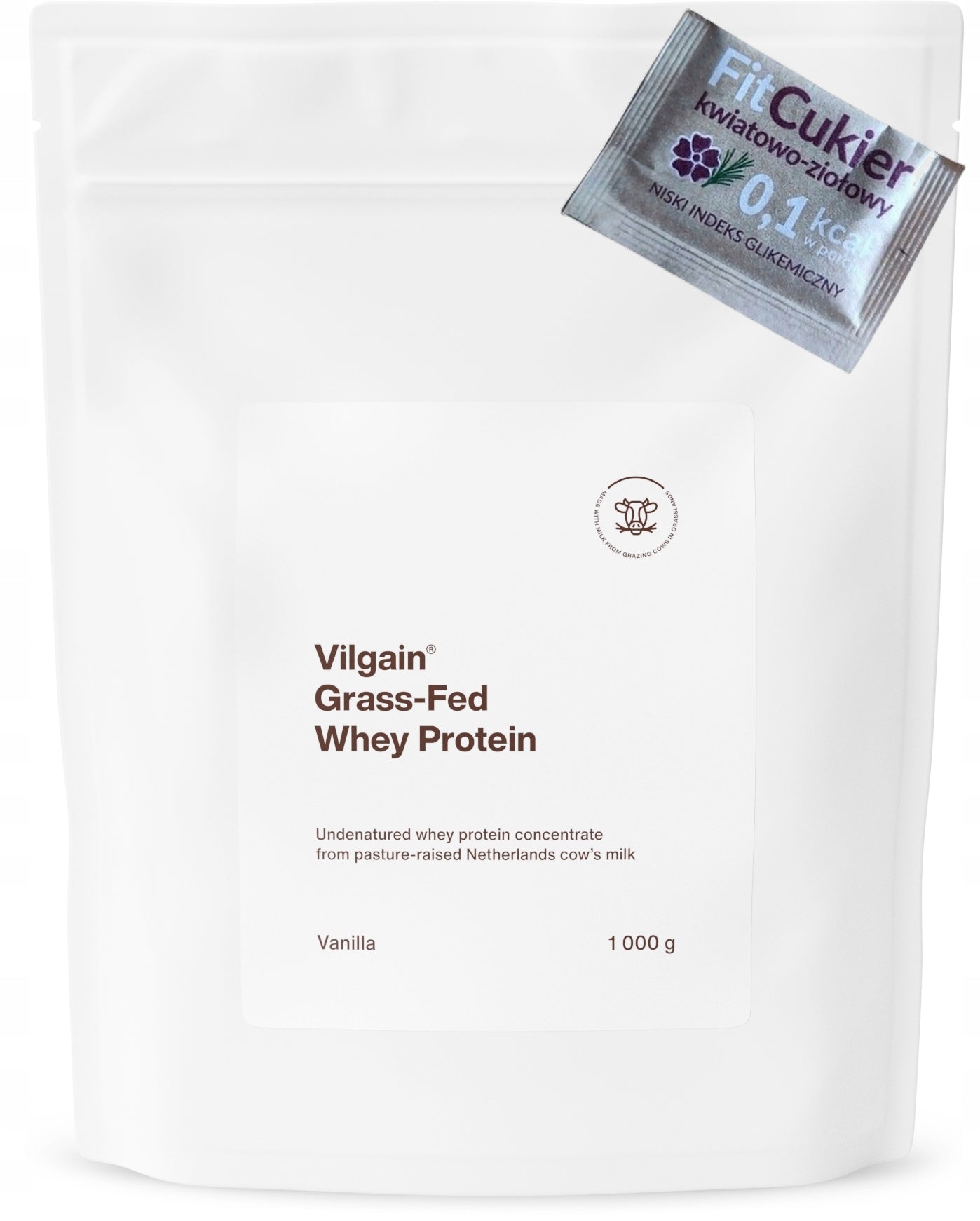 Vilgain PROTEIN SUPPLEMENT FROM MILK OF GRASS FED COWS, VANILLA, 1 kg