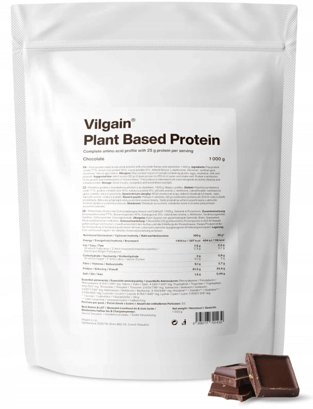 Vilgain Protein Conditioner Vegan Plant Powder 1000 g Chocolate Flavour