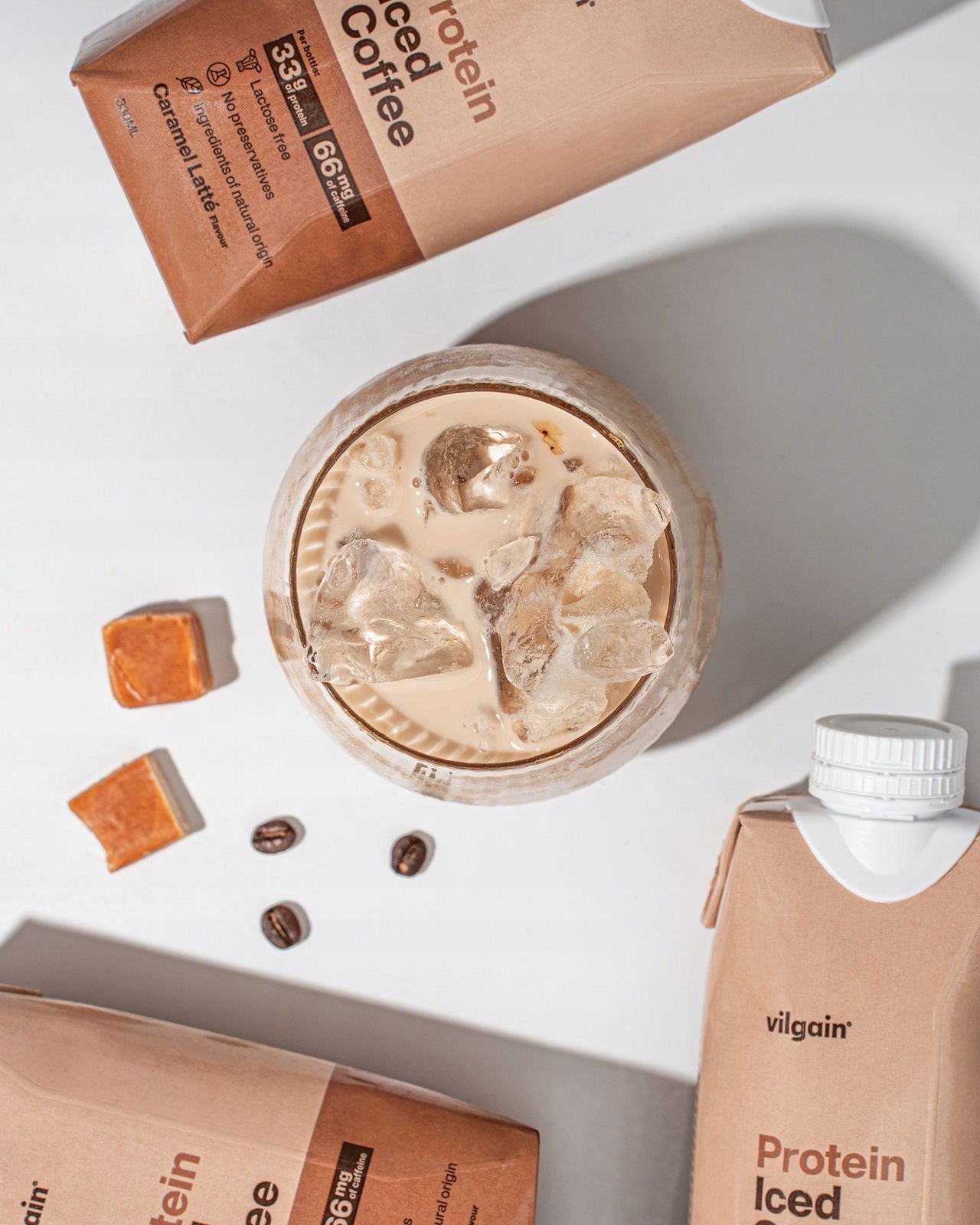 Vilgain Protein Iced Coffee karamelové latté 330 ml Expiration date not specified