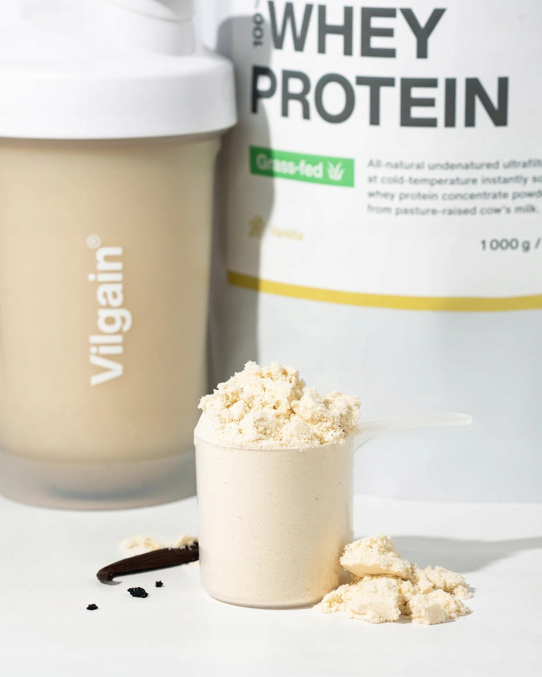 Vilgain Vanilla protein from milk of grass-fed cows 30g Expiration date at least six months from the date of purchase