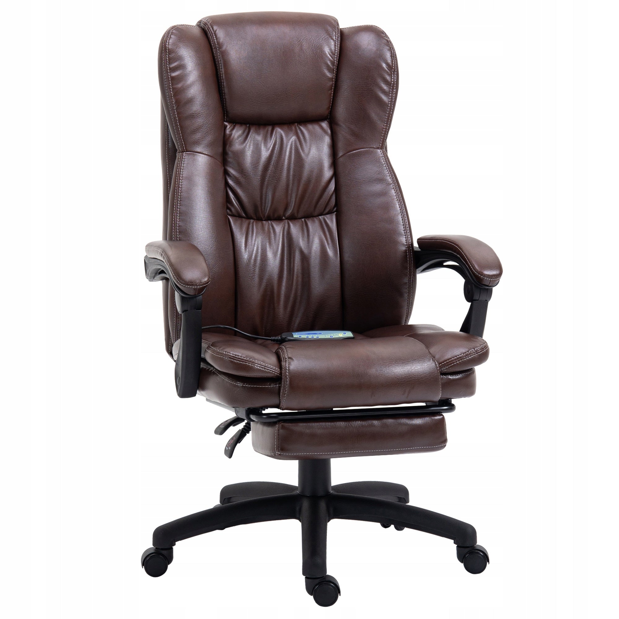 Vinsetto Office chair with massage and reclining function, brown