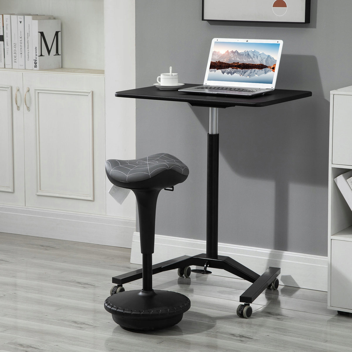 Vinsetto rocking chair, ergonomic stool, 34x34x65,5~83,5 cm, grey Brand Vinsetto