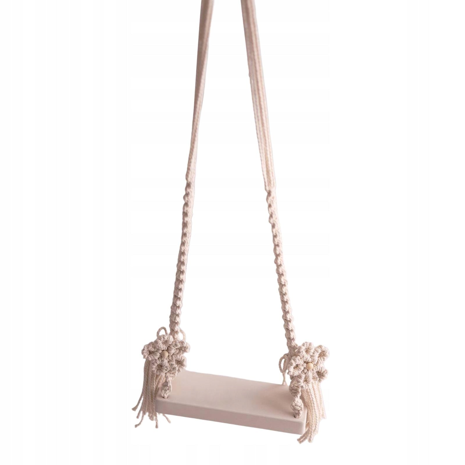 Vintage Baby Swing Seats Photography Prop Posing Wooden Gift White