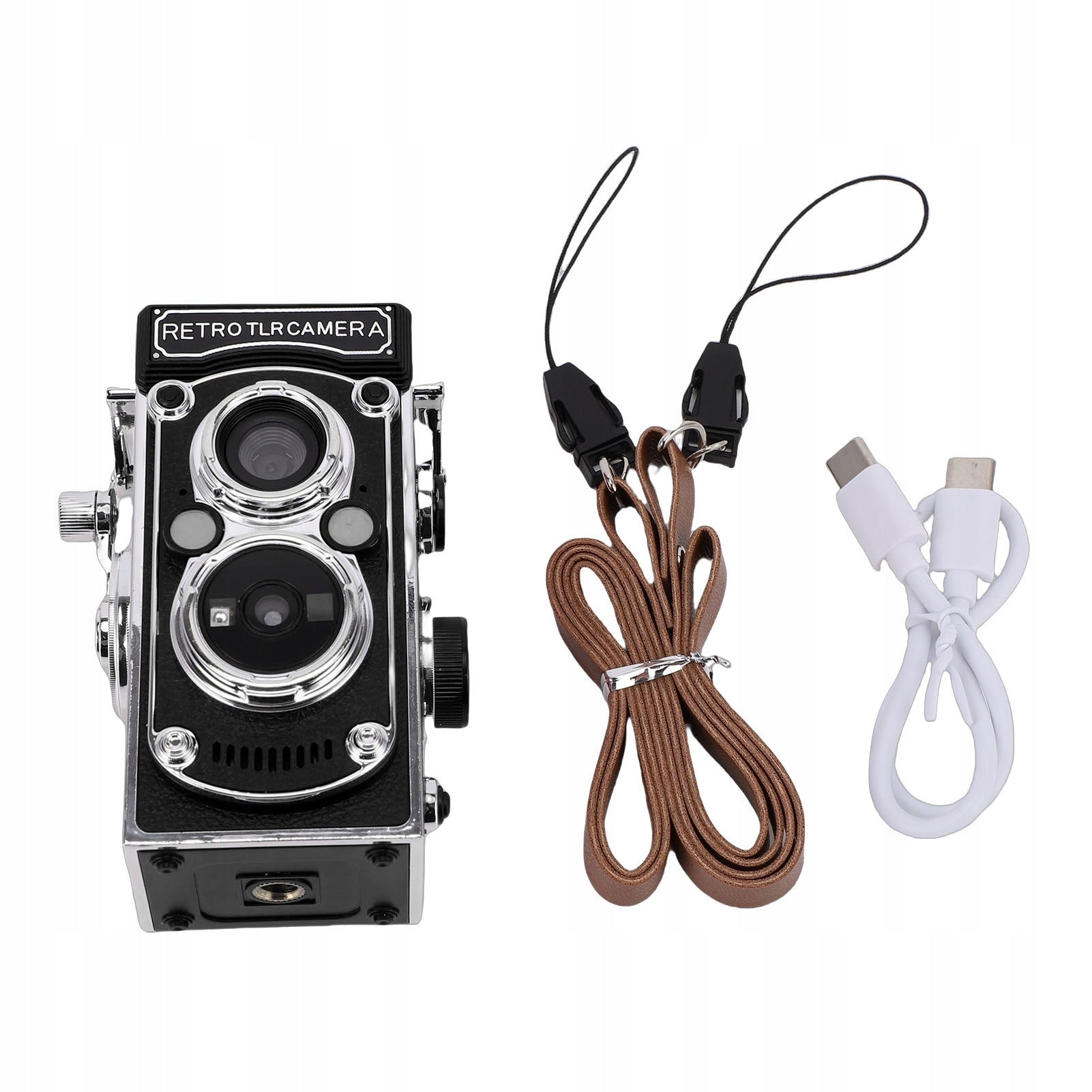 Vintage Digital Camera 24M 2,7K With Auofocus Style Tlr Portable 01