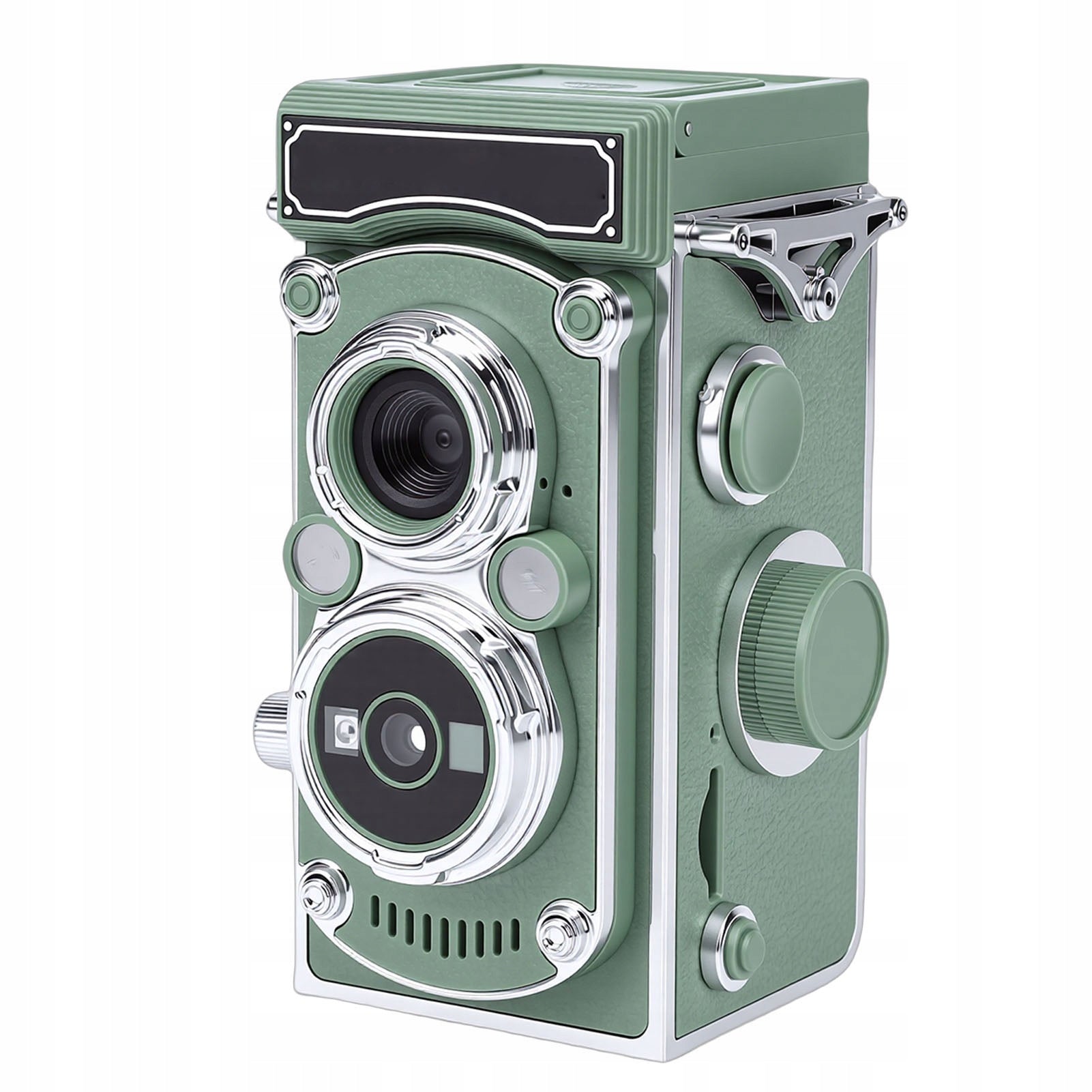 Vintage Digital Camera Portable Style TLR Retro 2.7K Video 24MP RM Model 6611DDBH