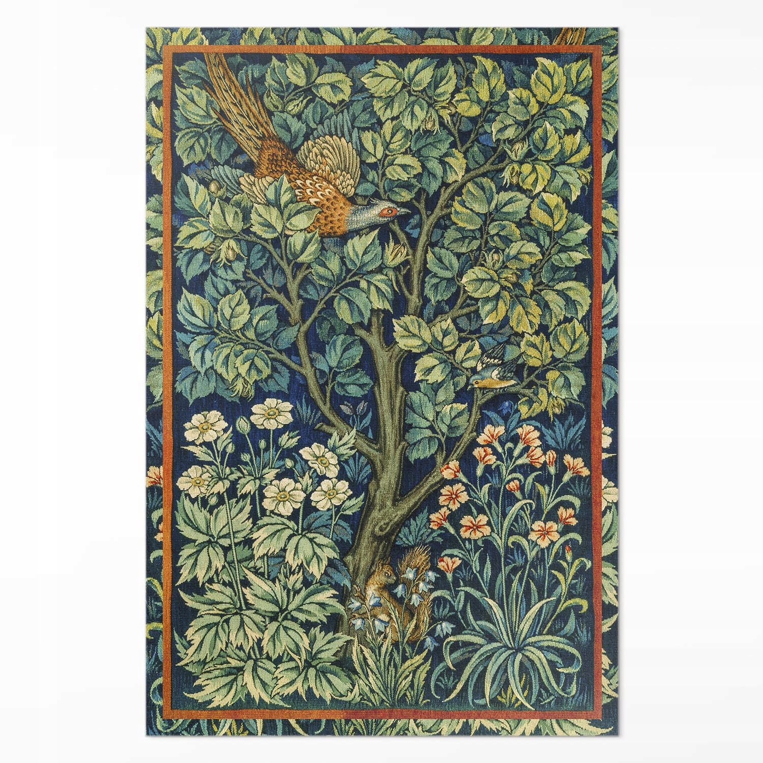 Vinyl Decorative Carpet William Morris and John Henry pattern garden 60x90 cm