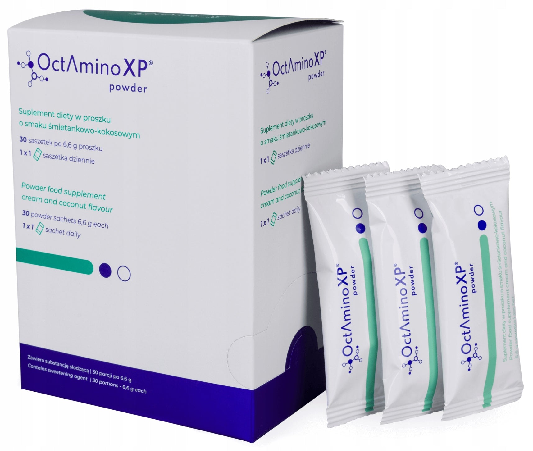 Visanto AMINO ACIDS OctAminoXP SACHET COMPLEX Powder CREAM COCONUT