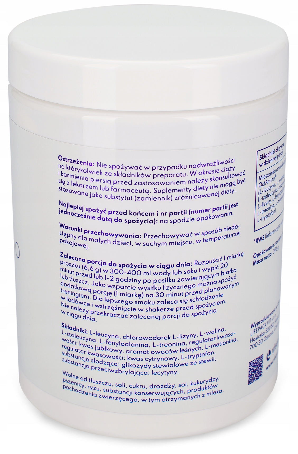 Visanto AMINO ACIDS OctAminoXP powder Forest fruit Manufacturer code 5903766413471