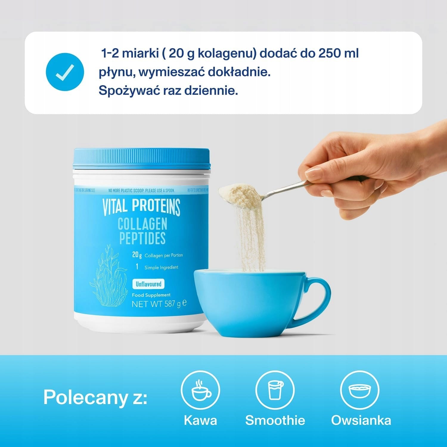Vital Proteins Collagen Peptides hydrolyzed collagen 587g Expiration date not specified