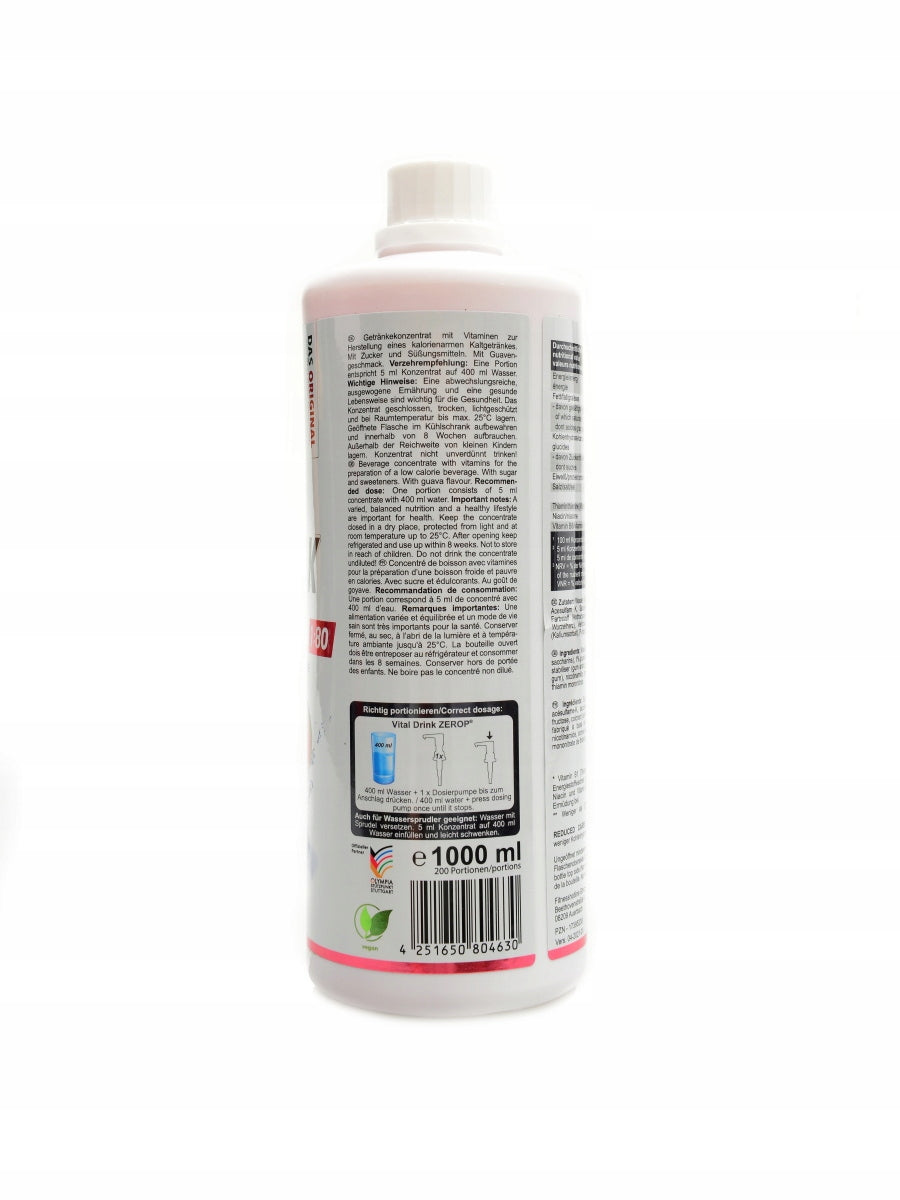 Vital drink Zerop 1000 ml zázvorová limonáda EAN (GTIN) 4251650802407