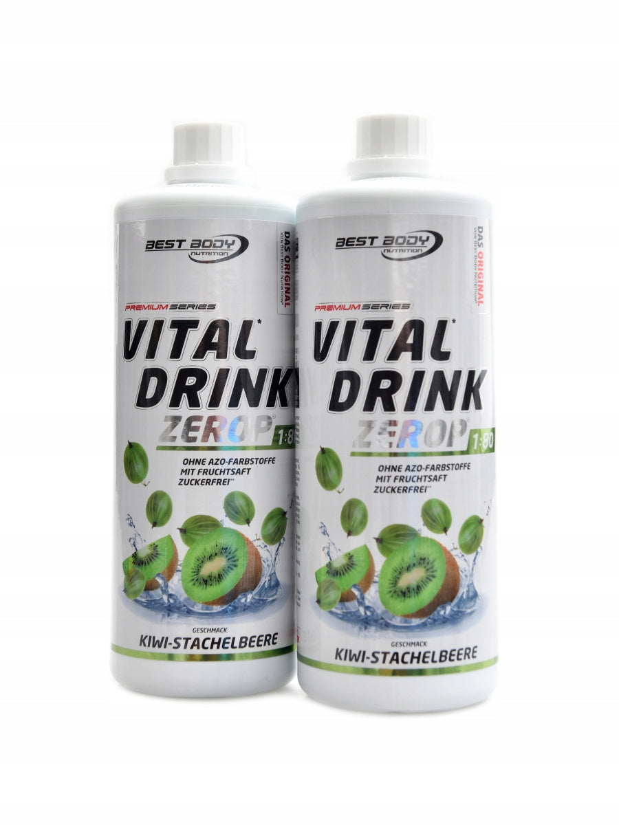 Vital drink Zerop 2 x 1000 ml kiwi angrešt DUOPACK