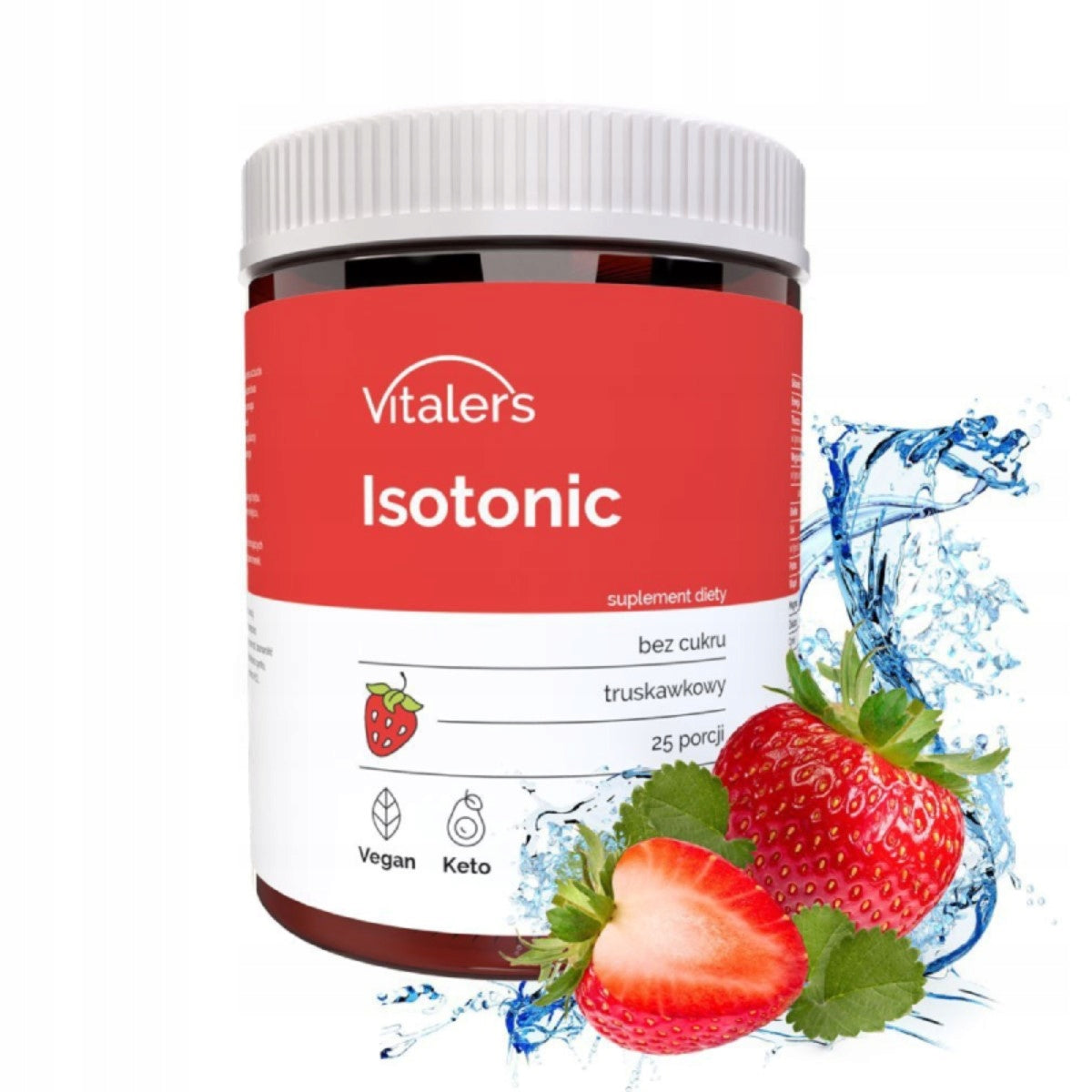 Vitaler's Isotonic Powder 250 g Strawberry Packaging status original