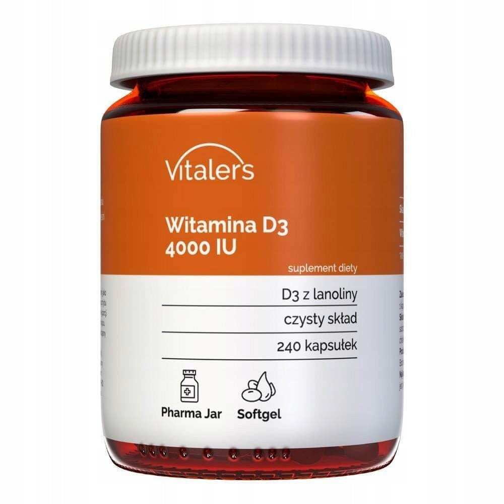 Vitaler's Vitamin D3 4000 IU 240 softgel capsules