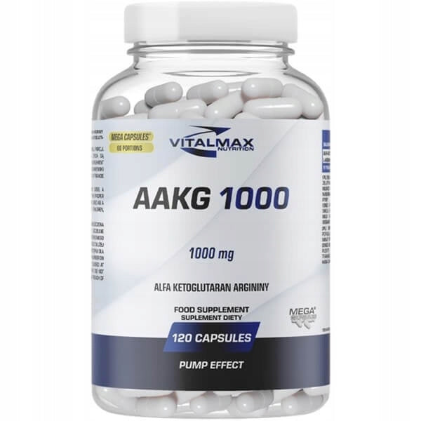 Vitalmax AAKG 1000 mg - Alpha Ketoglutarate Arginine 120 capsules