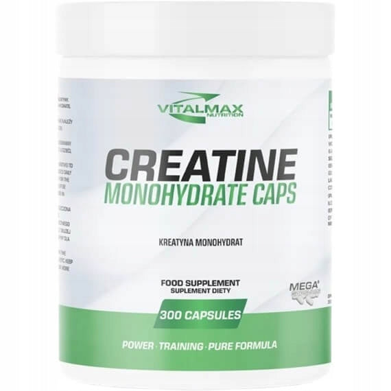 Vitalmax Creatine Monohydrate Caps - creatine in capsules 300 kaps.