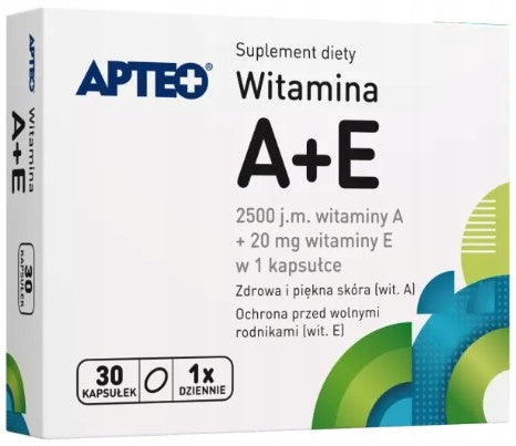 Vitamin A+E APTEO 30 capsules