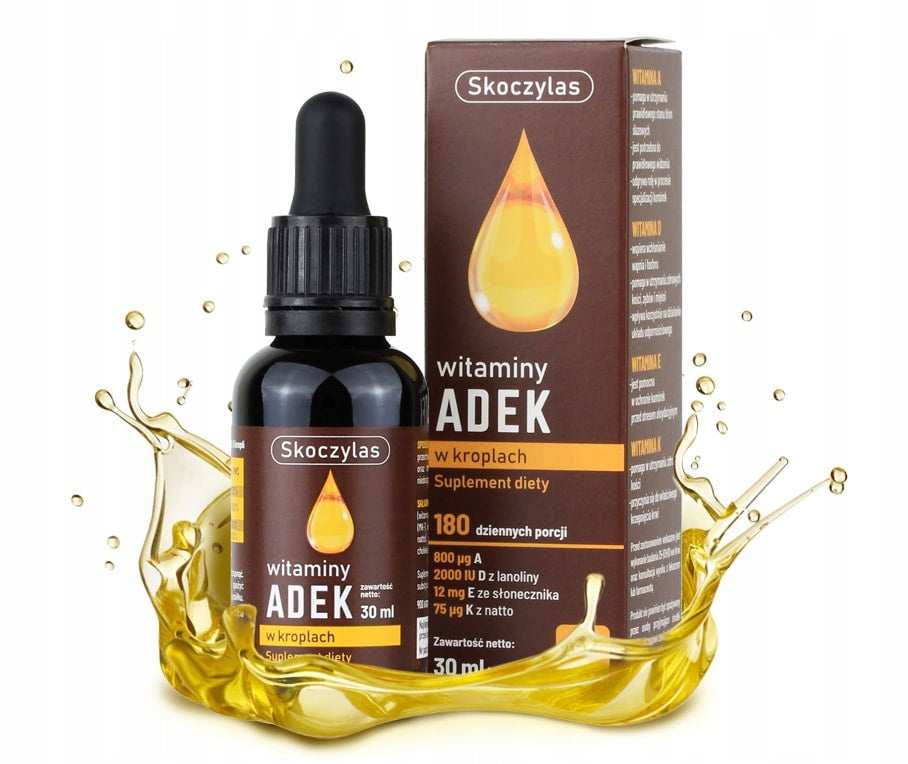 Vitamin ADEK 900 drops A D3 E K2 MK7 for 180 days SKOCZYLAS PL EAN (GTIN) 5903631208058