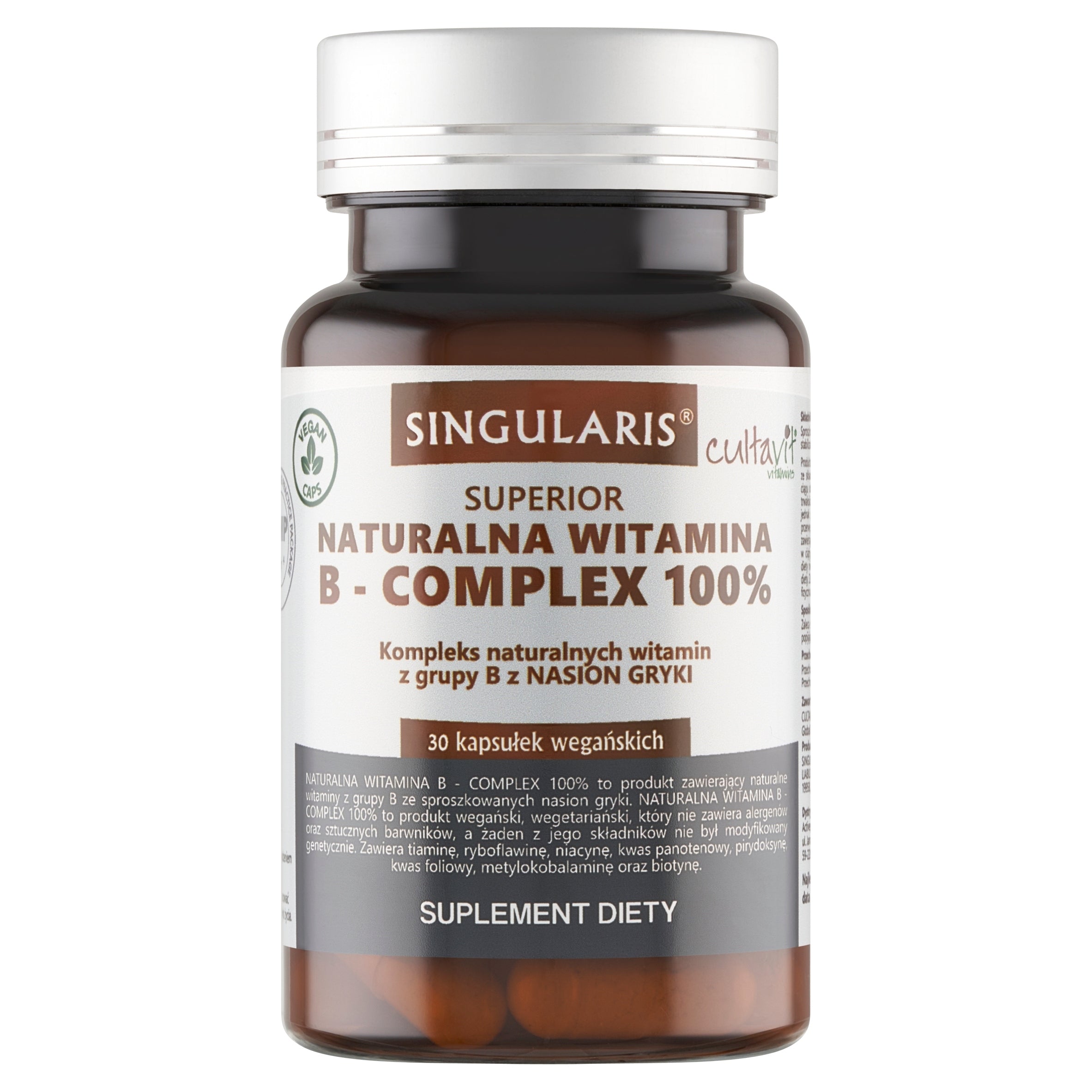 Vitamin B Complex Singularis Natural 30 capsules Medical device no