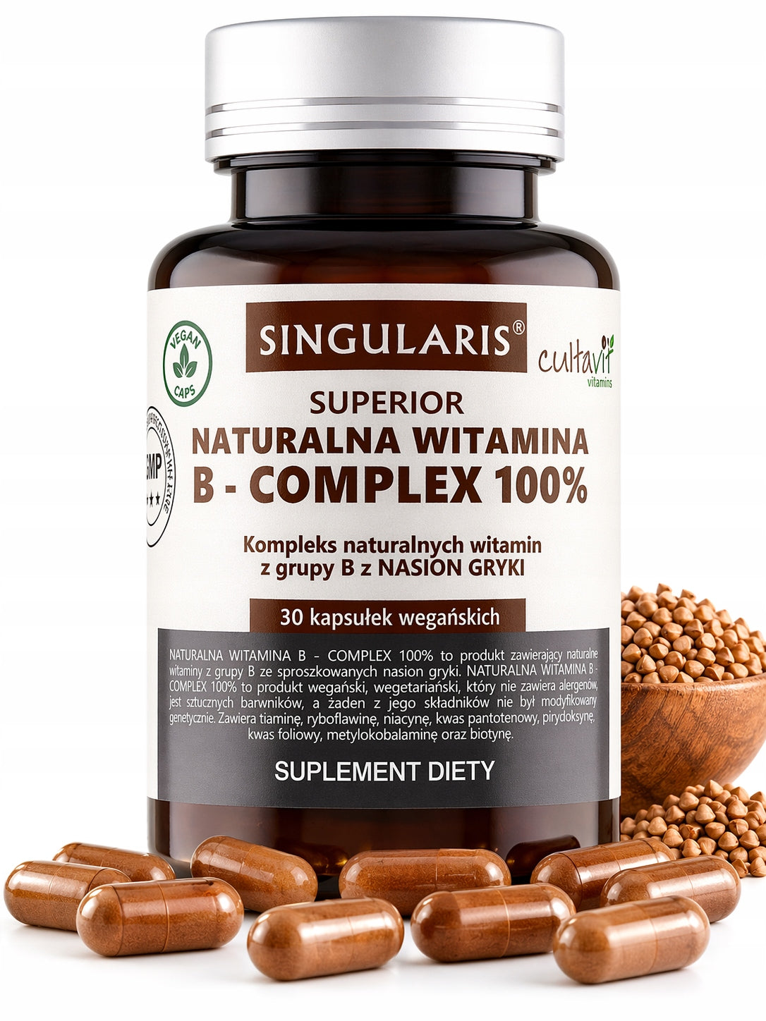 Vitamin B Complex Singularis Natural 30 capsules