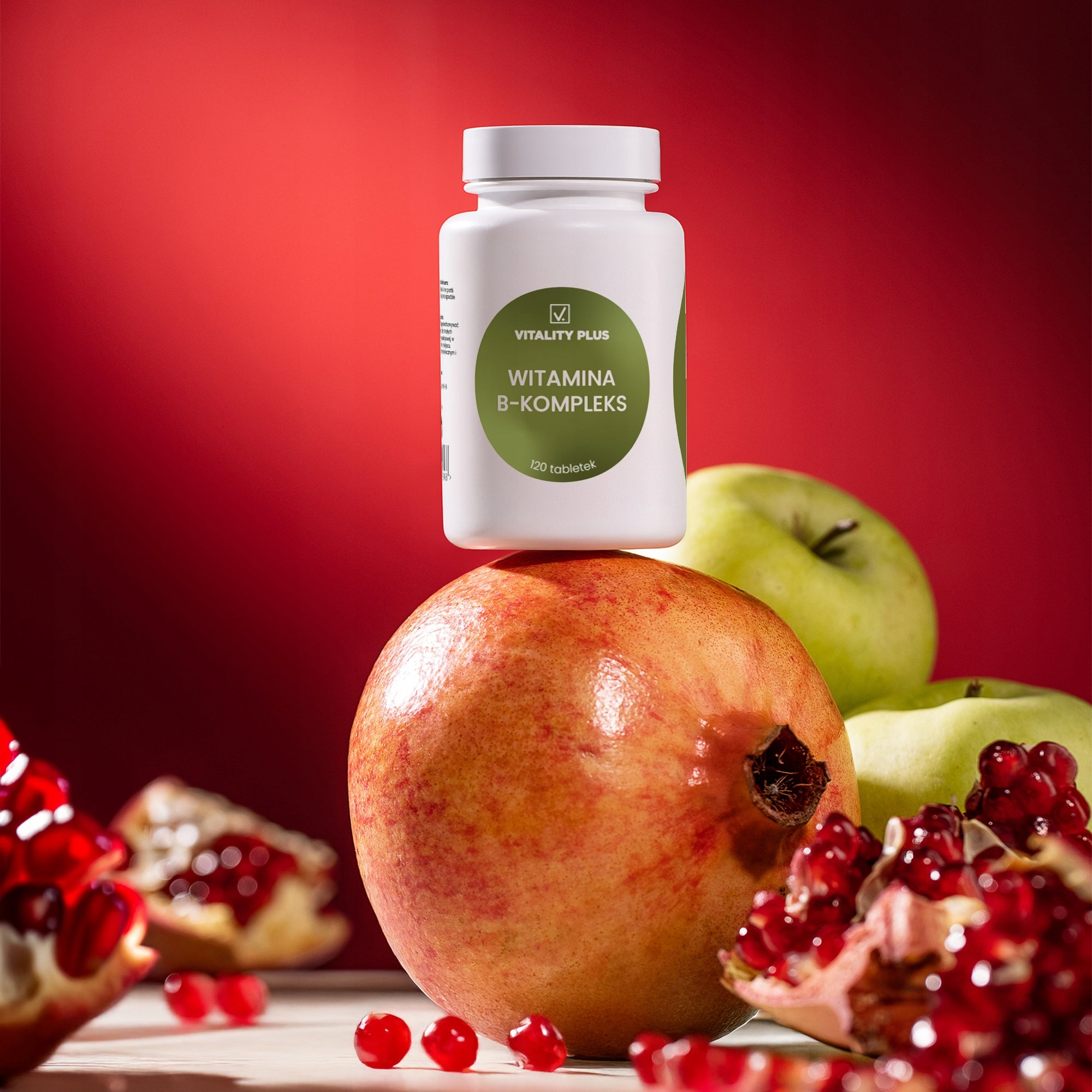 Vitamin B complex B1 B2 B3 B5 B6 B12 Fatigue Stress Skin Hair Manufacturer code Witamina B kompleks Stres Skóra Włosy