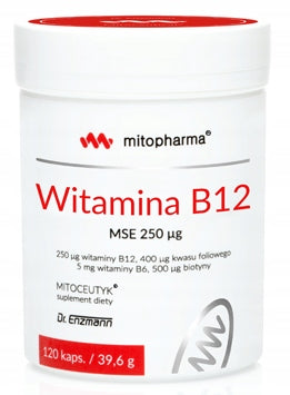 Vitamin B12 MSE 250µg 120capsules Dr Enzmann