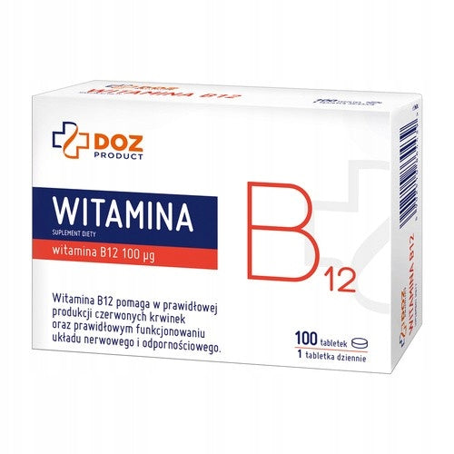 Vitamin B12, film-coated tablets, DOZ Product, 100 pcs