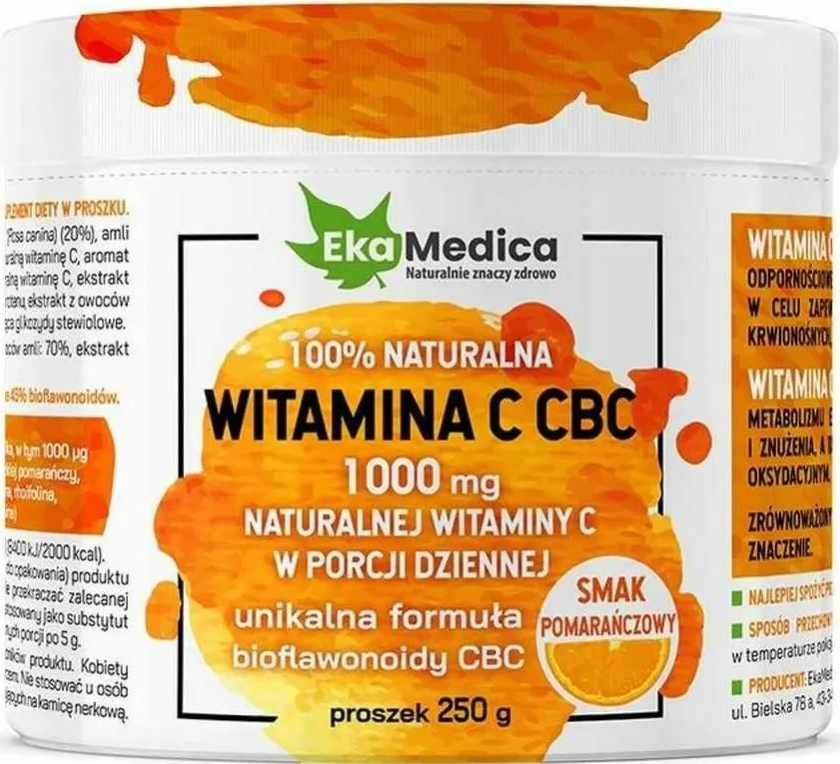 Vitamin C 1000 mg 250 g powder Ekamedica EAN (GTIN) 5902709520085