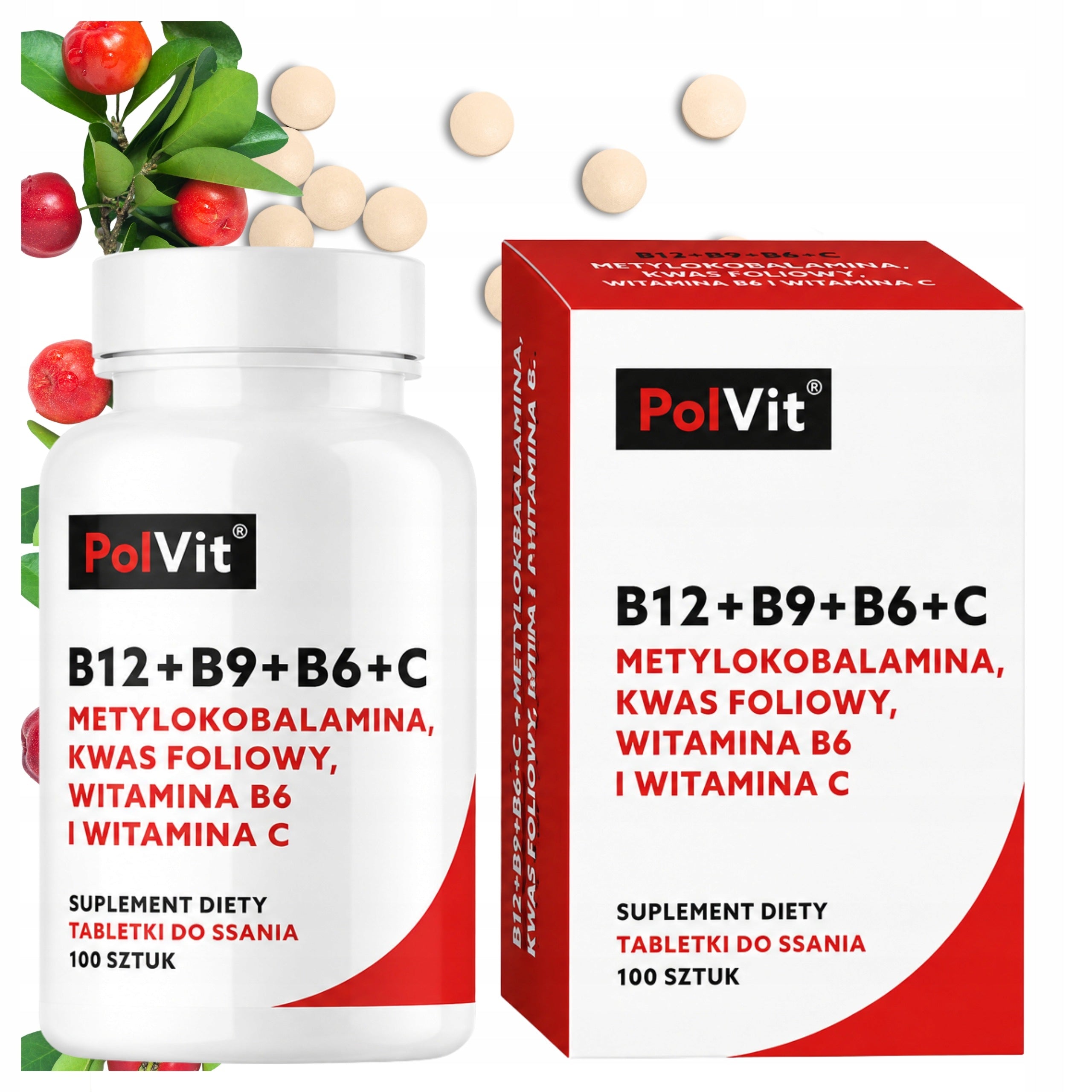 Vitamin C Vitamin B12 Folic acid Methylcobalamin B12 Tablets PolVit
