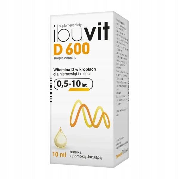 Vitamin D for children and infants Ibuvit D600 drops 10ml vitamins minerals