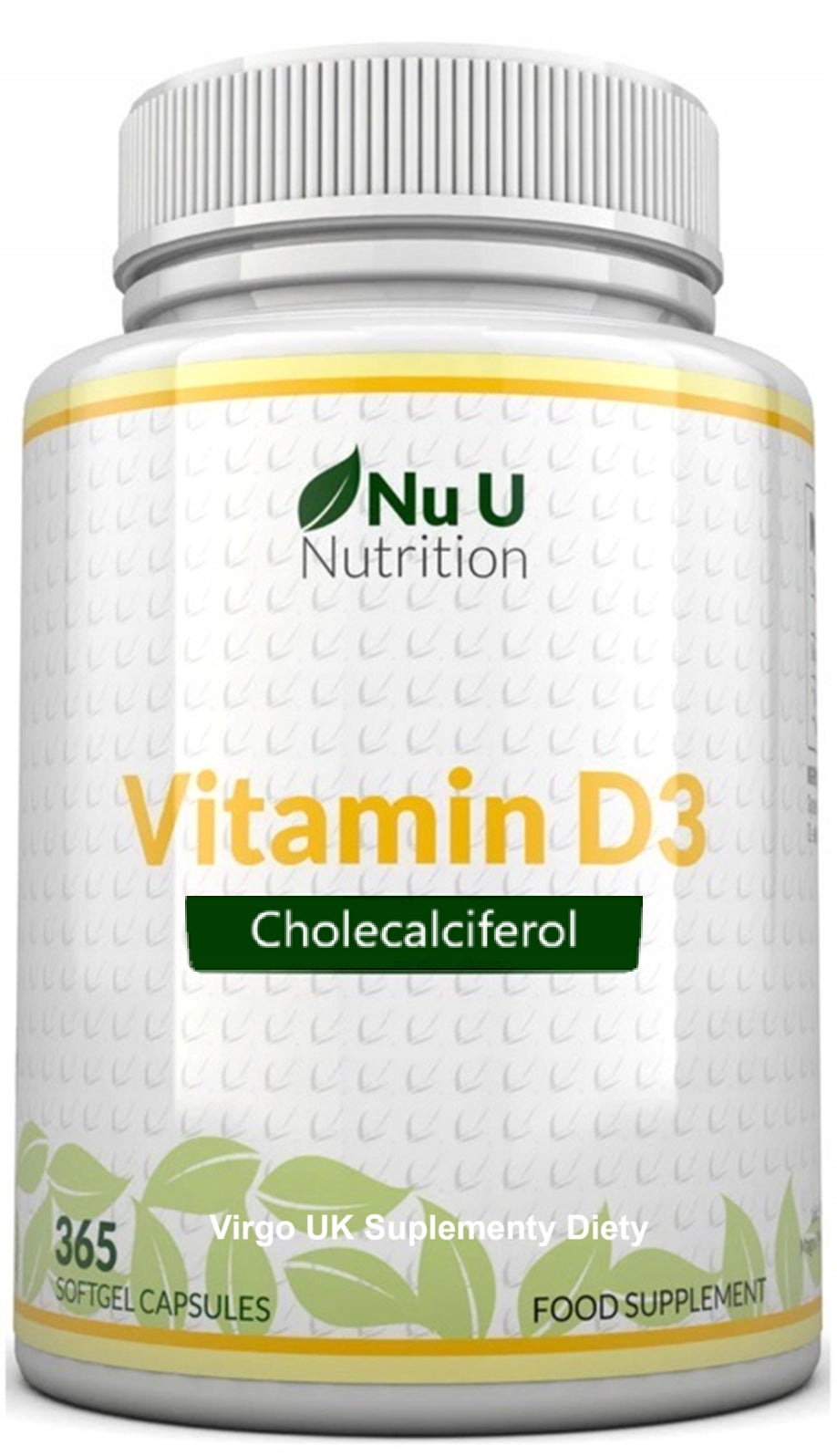 Vitamin D3 10 thousand. 365 capsules+K2 MK7 365 tablets stock for Year Nu U Medical device no